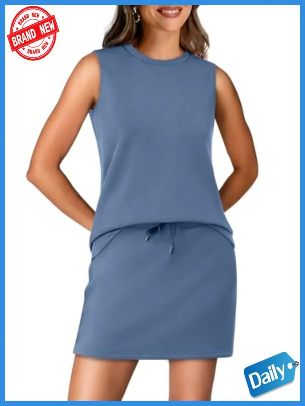 Women's 2-Piece Tennis Skirt Set Active Lounge Outfit